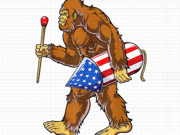 Bigfoot fireworks 4th of july sasquatch lover png, bigfoot fireworks png, bigfoot 4th of july png, 4th of july png t shirt template