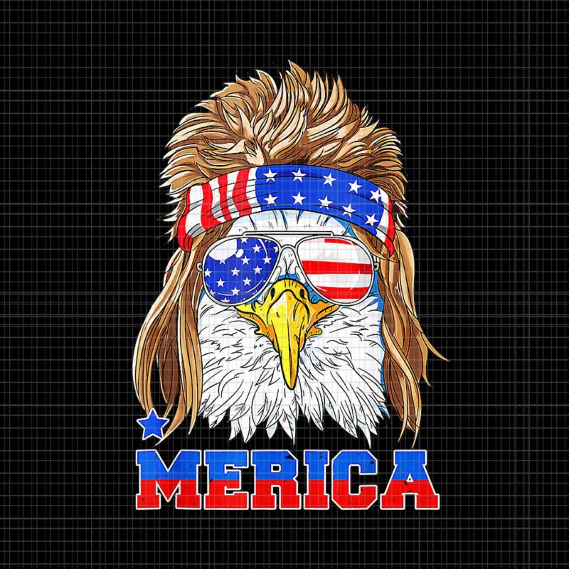 Eagle Mullet Merica 4th Of July American Flag Usa Png Eagle Mullet Merica Png Eagle 4th Of 4171
