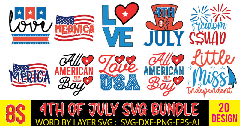 4th of July T-Shirt Design , 4th of July SVG Bundle,July 4th SVG, fourth of july svg, independence day svg, patriotic svg,4th of July Sublimation Bundle Svg, 4th of July