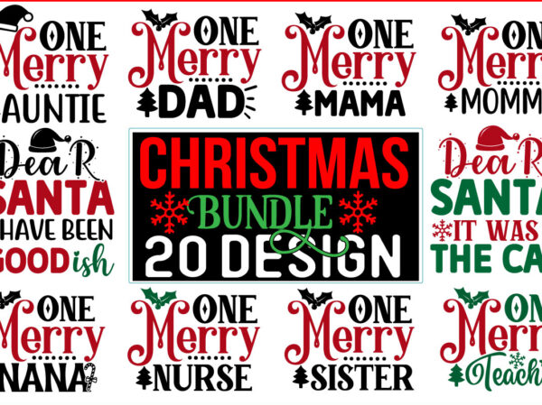 Christmas svg t shirt design bundle