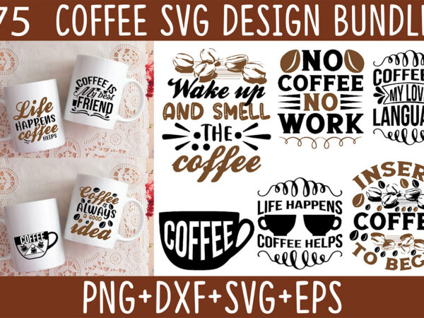 Coffee svg design bundle