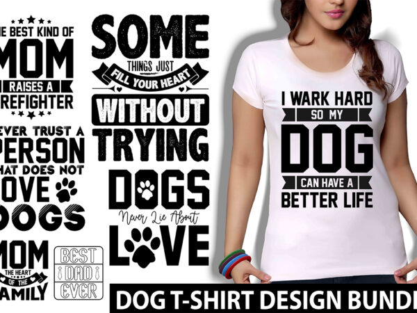 Dog t-shirt design bundle file