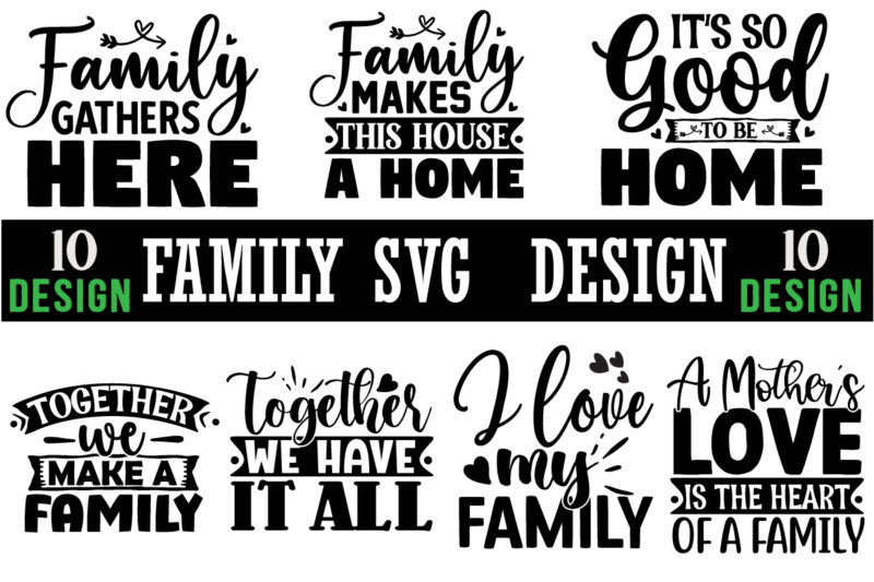 Family SVG T shirt Design bundle