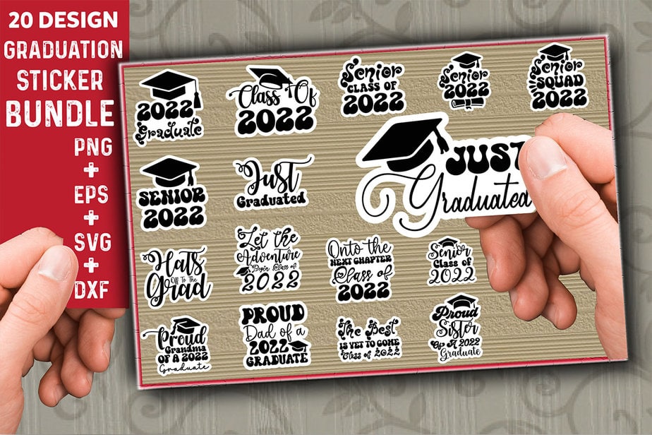 Graduation Sticker Bundle - Buy t-shirt designs