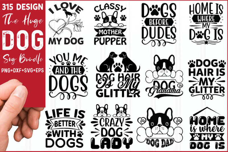 Huge Dog Svg Design Bundle