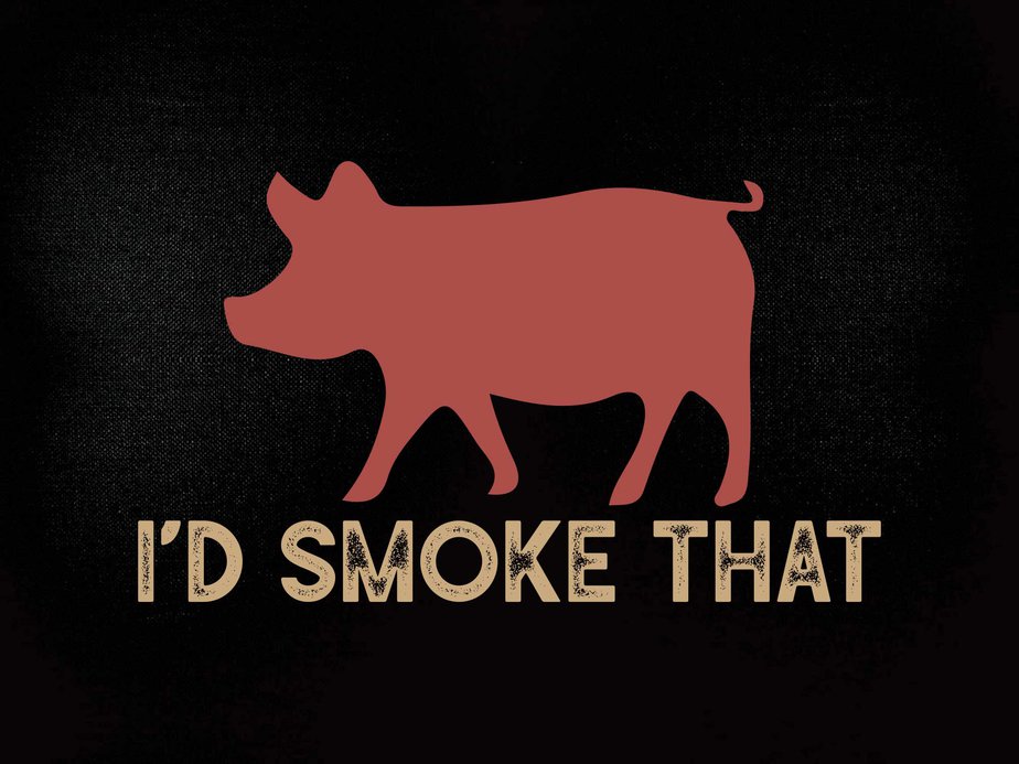 I'd Smoke That Barbeque Smoker Chef SVG editable vector t-shirt design ...