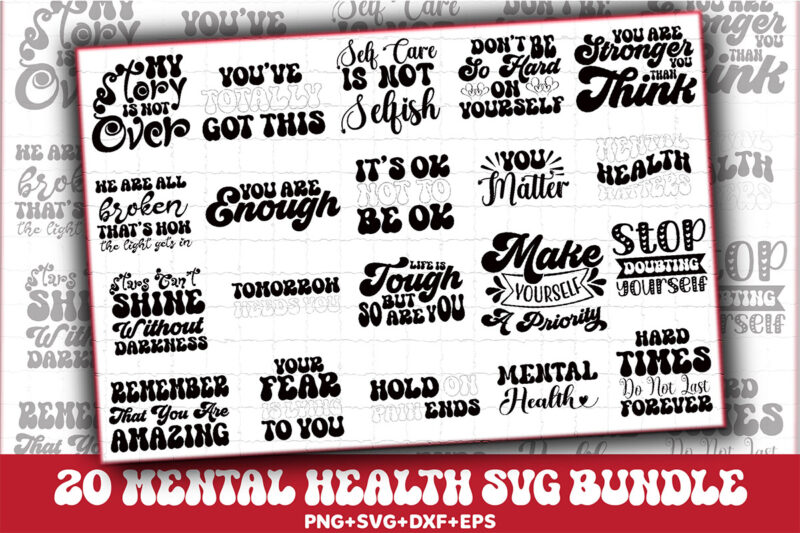 Mental Health Svg Bundle