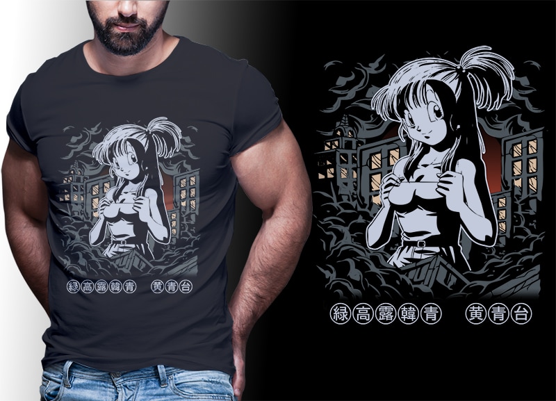 91 ANIME MIX tshirt designs bundle editable PART# 03