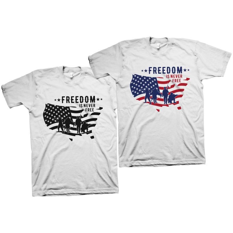 Freedom is never free - American Veteran - American Flag SVG - American ...