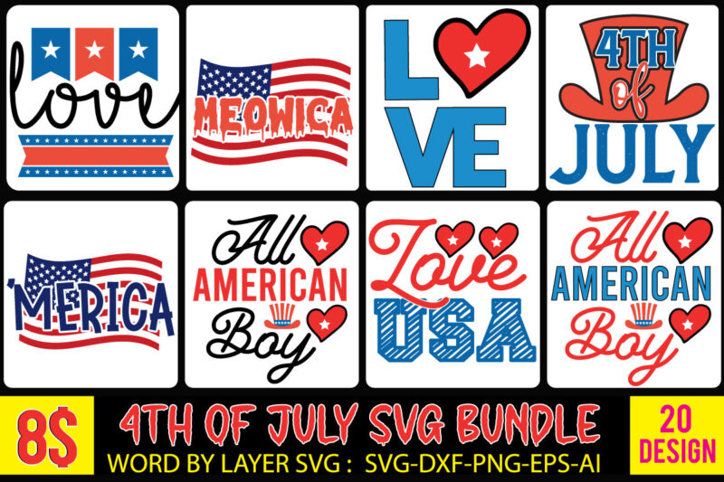 4th of July T-Shirt Design , 4th of July SVG Bundle,July 4th SVG, fourth of july svg, independence day svg, patriotic svg,4th of July Sublimation Bundle Svg, 4th of July