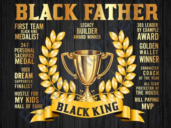 RD Black Fathers Day Gifts For Dad Black Father Black King African American Dad T Shirt Buy T 