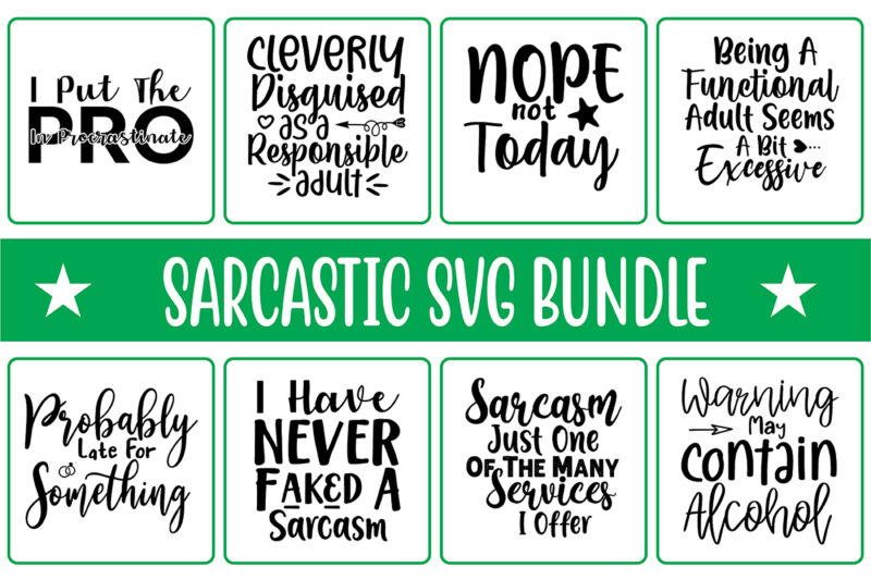 Sarcastic svg Bundle