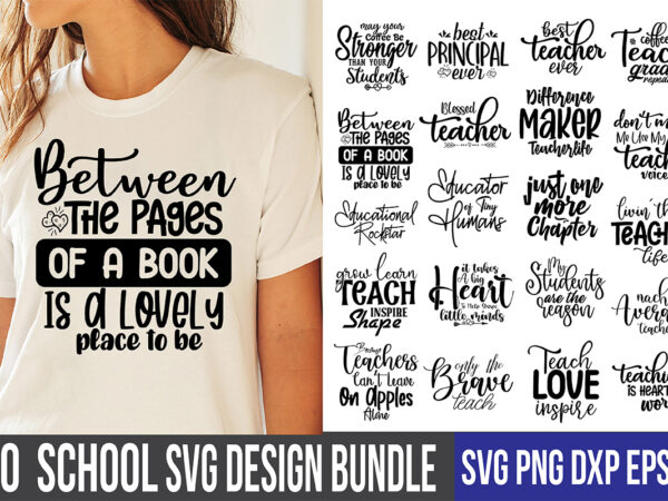 Back to school svg bundle t shirt template