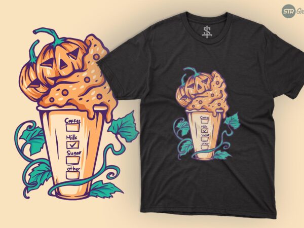 Halloween drink – illustration graphic t shirt