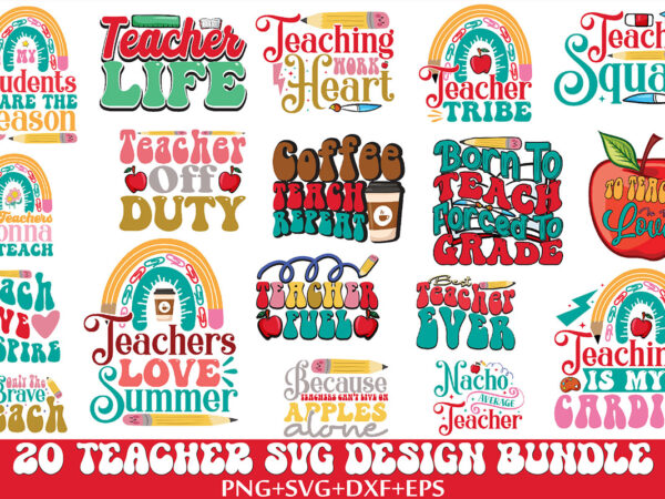 Teacher svg design bundle