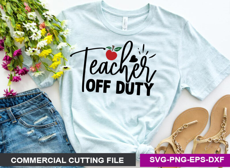 Teacher off duty SVG