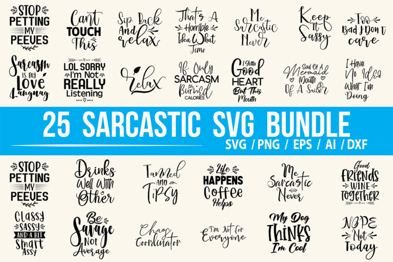 Sarcastic SVG Bundle