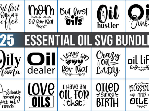 Essential oil svg bundle vector clipart