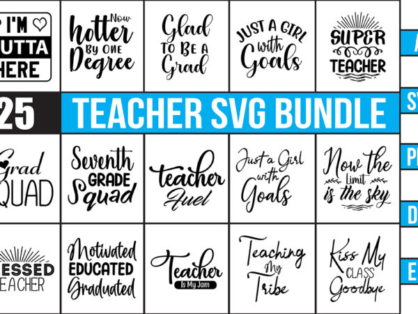 Teacher svg bundle t shirt designs for sale