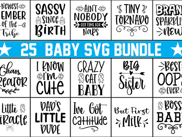 Baby svg bundle t shirt template