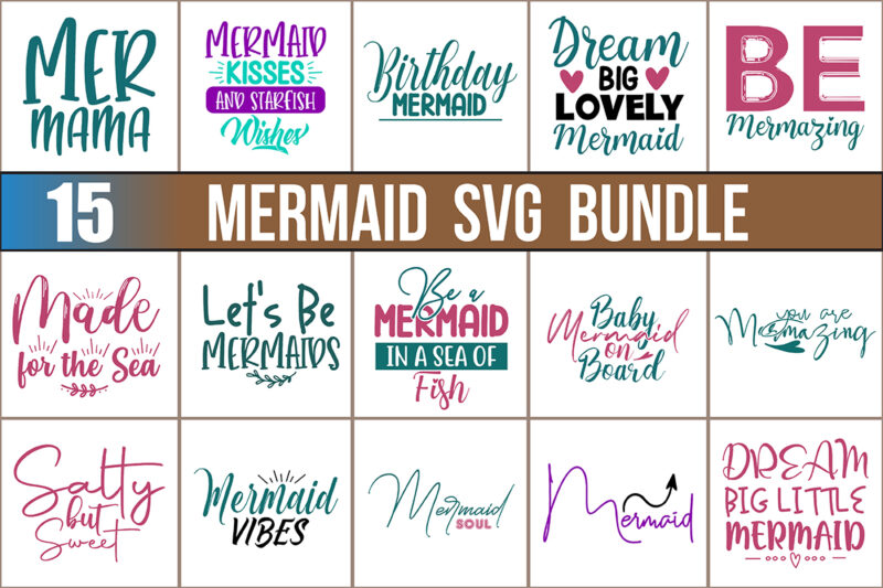 Mermaid SVG Bundle