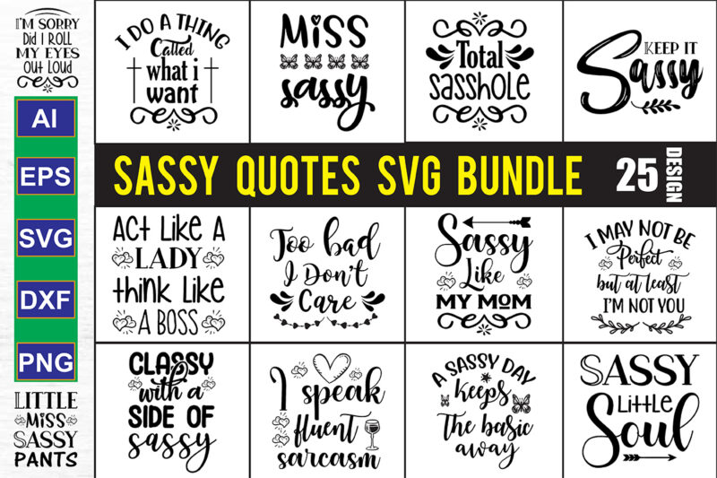 Sassy SVG Bundle