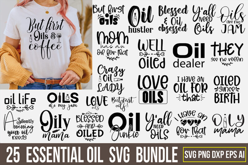 Essential oil SVG Bundle