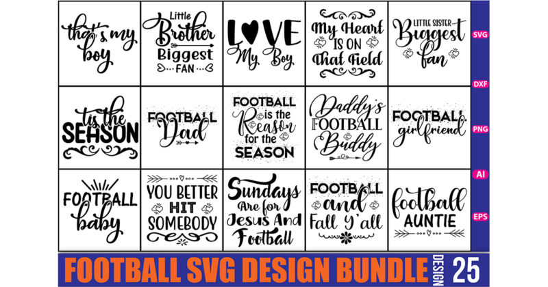 Football SVG Bundle