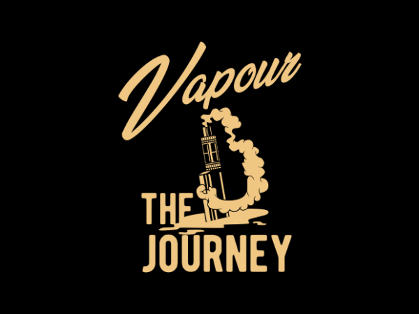 Vapour the jurney t shirt vector art