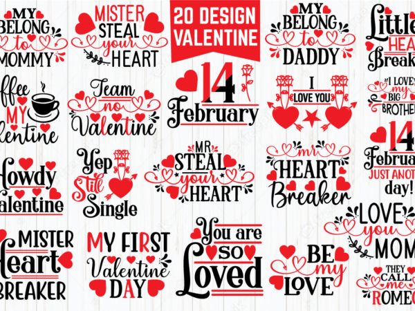 Valentine svg bundle t shirt vector art