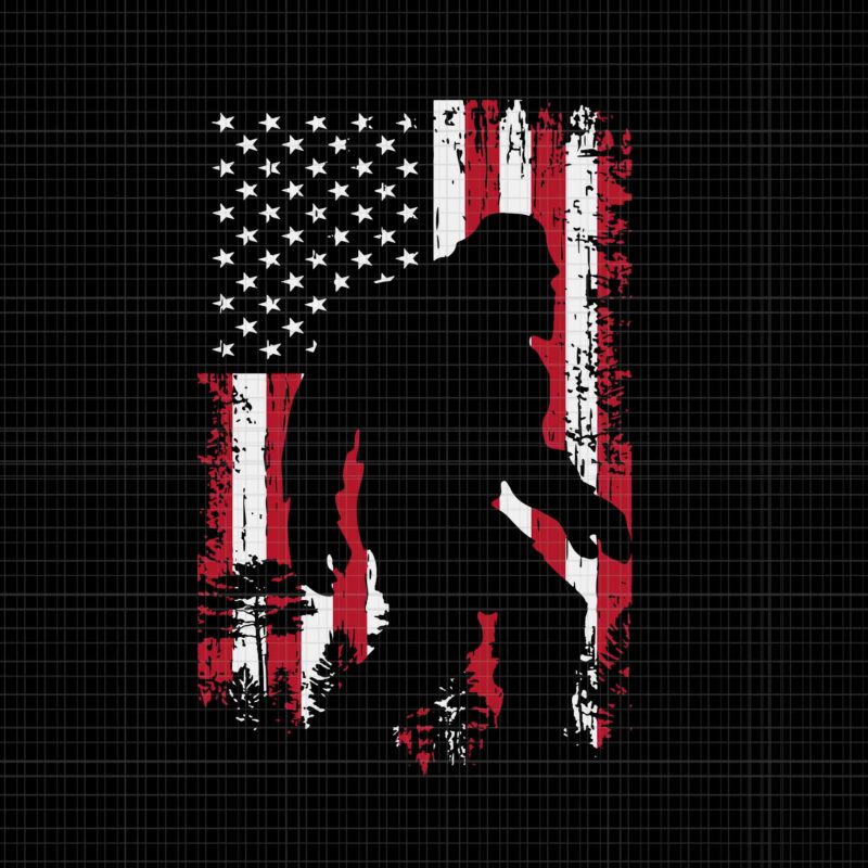 Bigfoot 4th of July American USA Flag Svg, Bigfoot 4th of July Svg, Bigfoot Svg, Bigfoot Flag Svg,