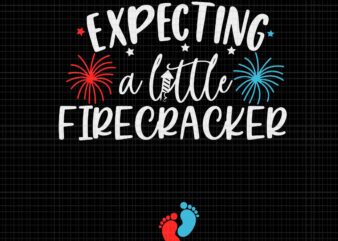 Expecting A Little Firecracker Svg, Funny 4th of July Pregnant Svg, Baby 4th Of July Svg, 4th of July Pregnant Svg, 4th Of July Svg vector clipart