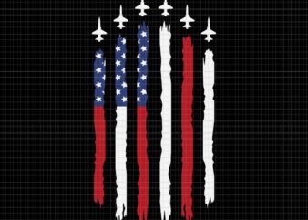 4th of July Red White Blue Svg, 4th of July Plane Svg, Plane Flag Svg, 4th of July Svg