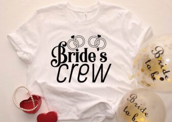 bride’s crew t shirt template