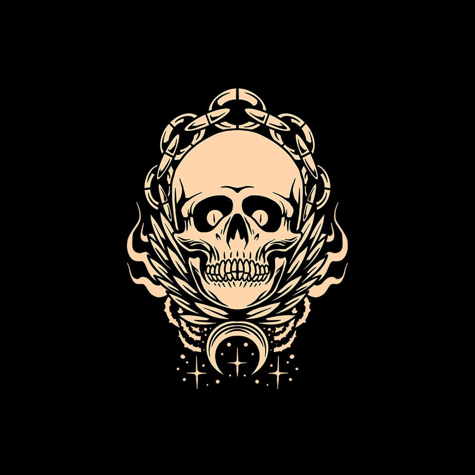 chained skull - Buy t-shirt designs