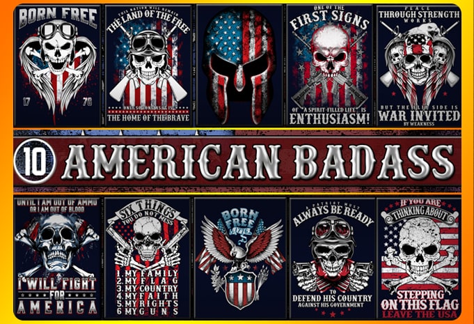 American Badass - Buy t-shirt designs