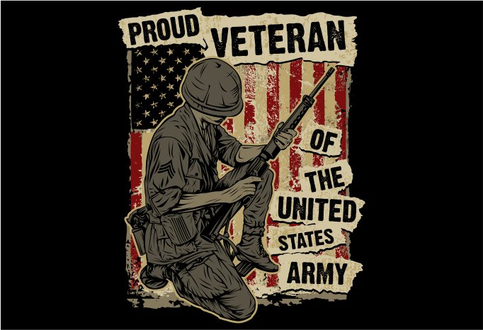 Proud Veteran t-shirt design - Buy t-shirt designs