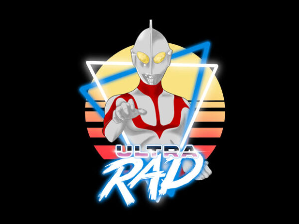 Ultra rad t shirt vector graphic