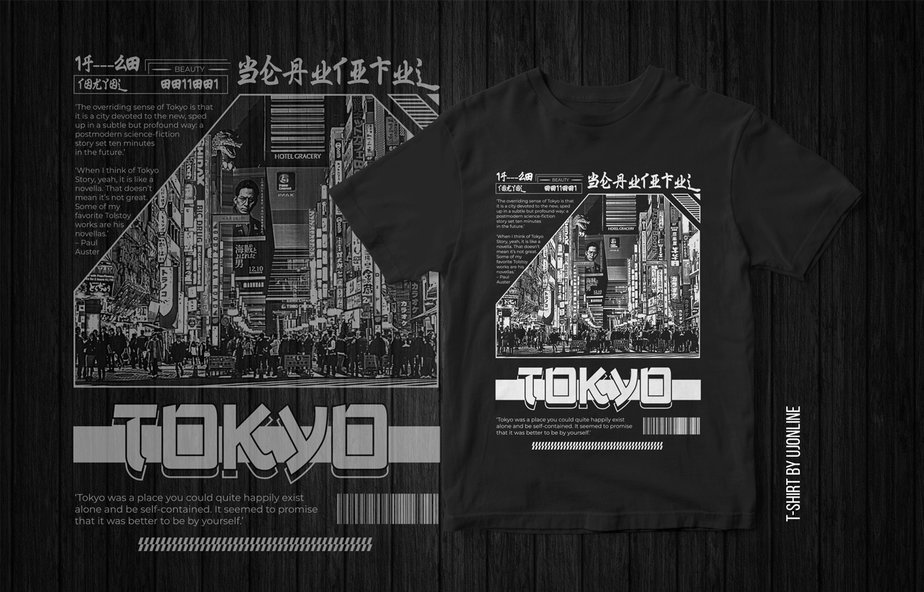 Tokyo streetwear style t-shirt design - Buy t-shirt designs