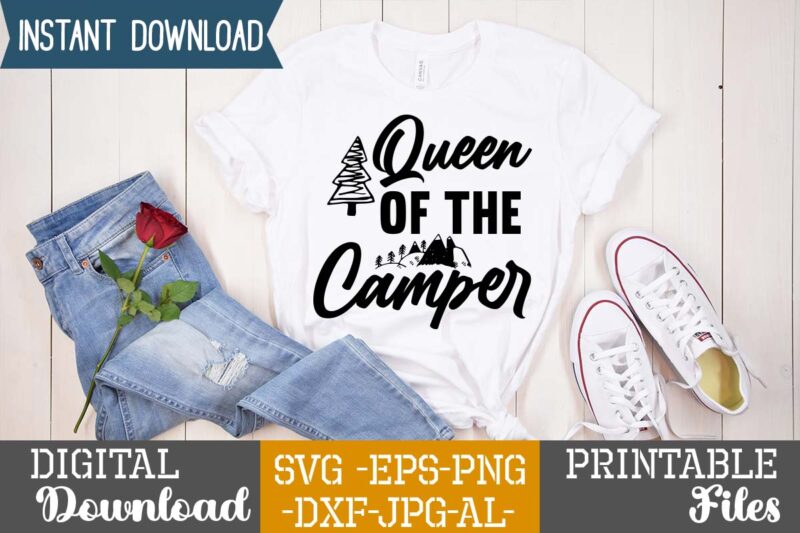 Queen Of The Camper,dear santa i want it all svg cut file , christmas tshirt design, christmas shirt designs, merry christmas tshirt design, christmas t shirt design, christmas tshirt design