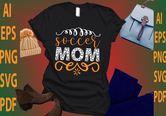 Soccer mom t shirt template vector