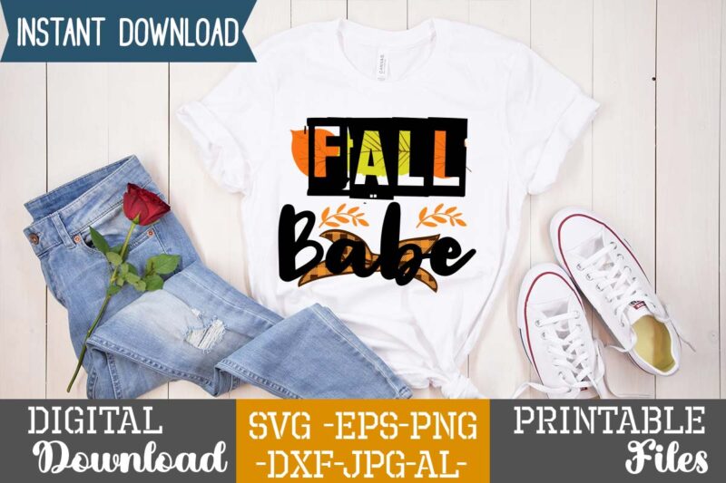 Fall Babe sublimation Design