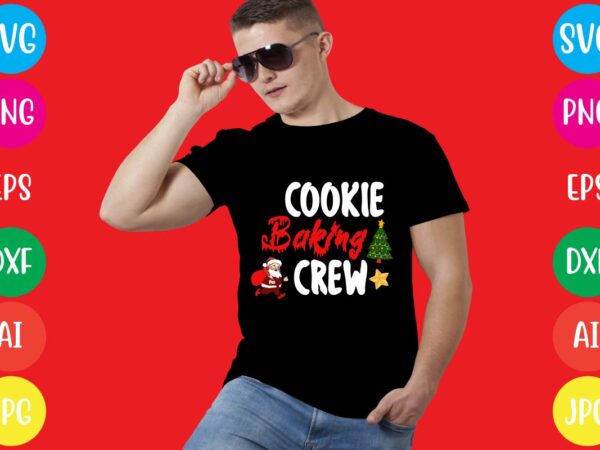 Cookie baking crew t-shirt design