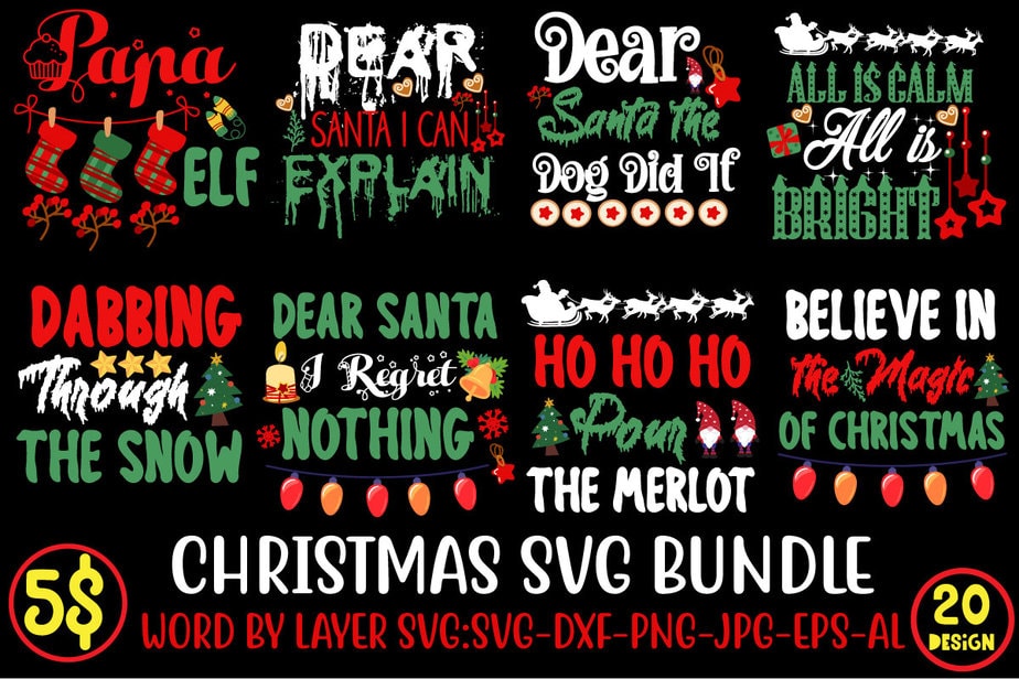 Christmas Svg Bundle bundle Christmas Mega Svg Bundle Christmas Svg 