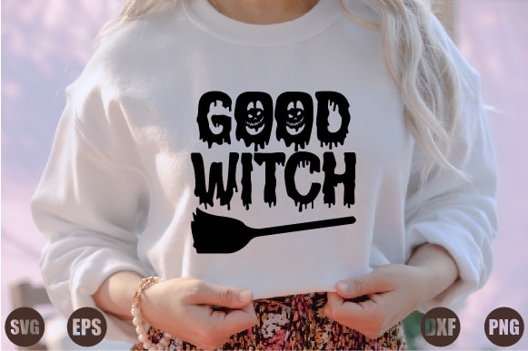 Good witch t shirt design template