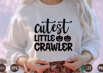 cutest little crawler t shirt vector file