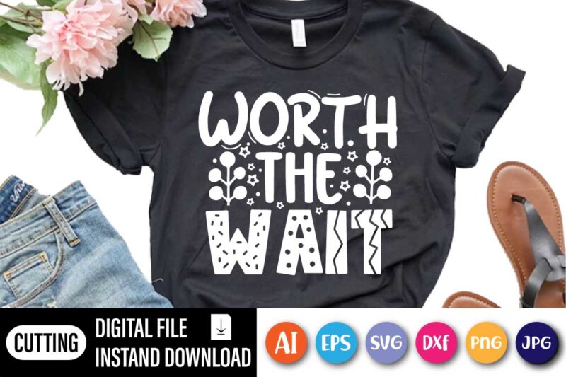 Worth the Wait Onesie – Cute Custom Onesie – Unisex Onesie – Worth the Wait Cute Bodysuit – Baby Shower Giftt – Pregnancy Reveal Onesie