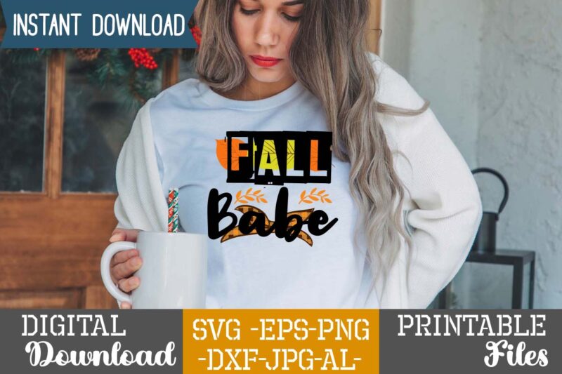 Fall Babe sublimation Design