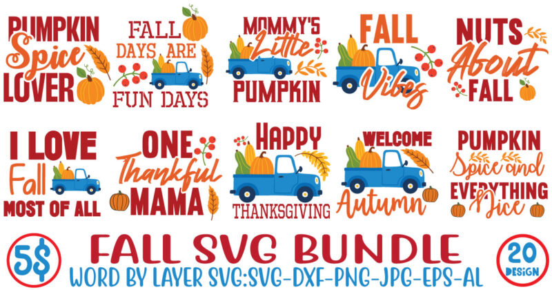 Fall svg bundle, autumn svg, hello fall svg, pumpkin patch svg, sweater weather svg, fall shirt svg, thanksgiving svg, dxf, fall sublimation,Fall SVG Bundle, Fall SVG Files For Cricut, fall