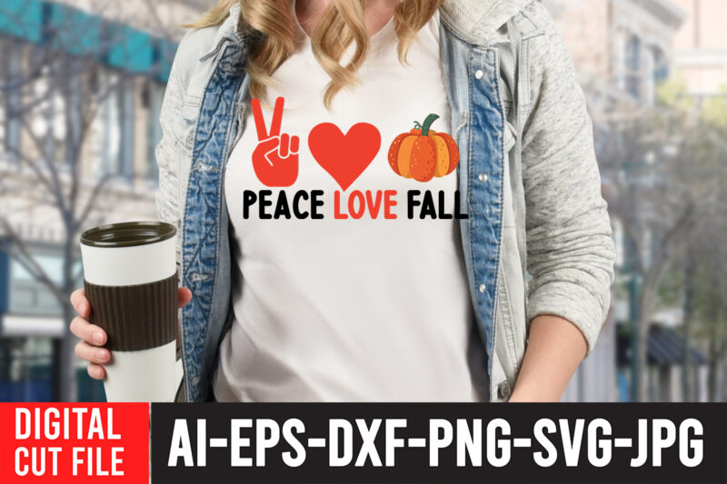 Peace love Fall T-shirt Design, Fall T-Shirt Design Bundle , Fall SVG Bundle Quotes , Funny Fall SVG Bundle 20 Design , Fall svg bundle, autumn svg, hello fall svg,